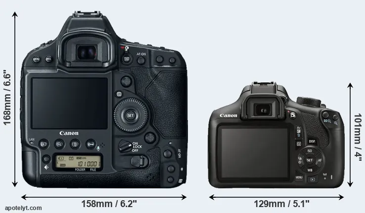 Comparison 1DX Mark II or T6 rear
