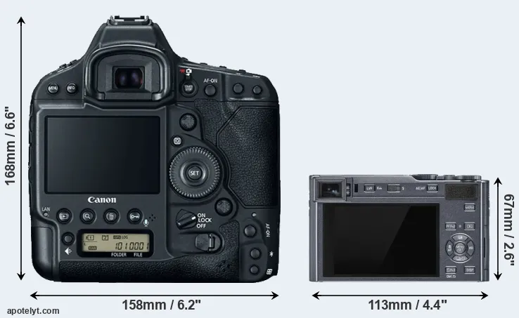 Comparison 1DX Mark II or C-LUX rear