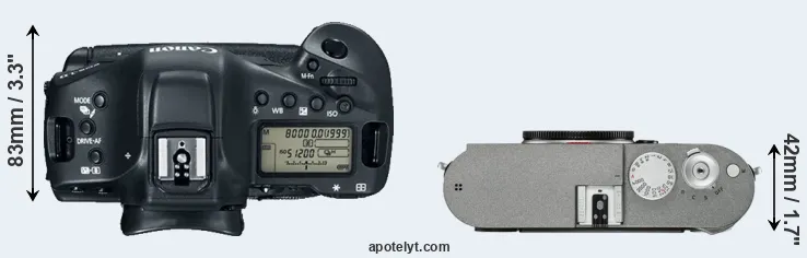 Compare 1DX Mark II versus M-E Typ 240 top