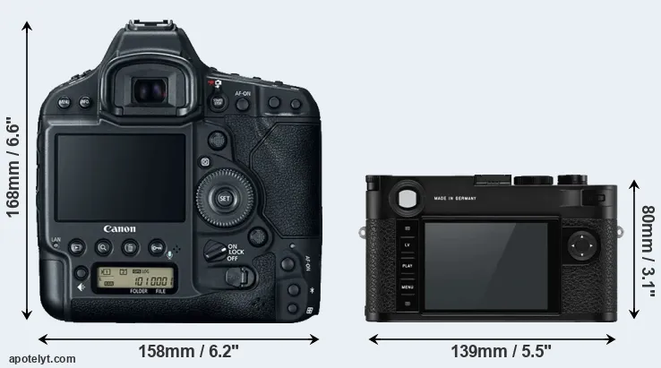 Comparison 1DX Mark II or M10-P rear