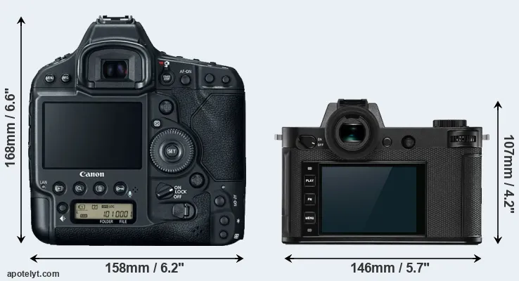 Comparison 1DX Mark II or Leica SL2 rear
