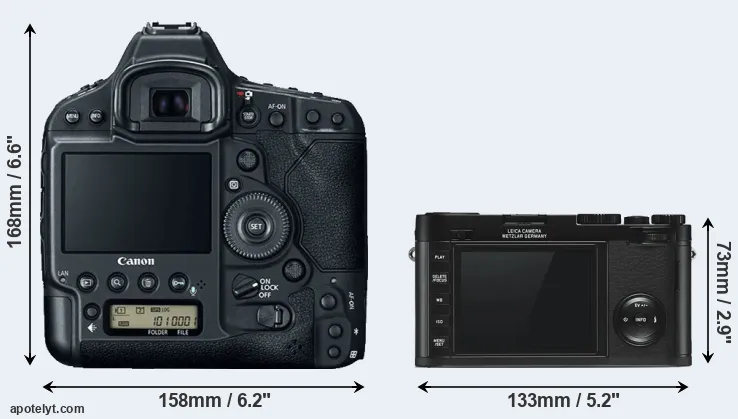 Comparison 1DX Mark II or X Typ 113 rear