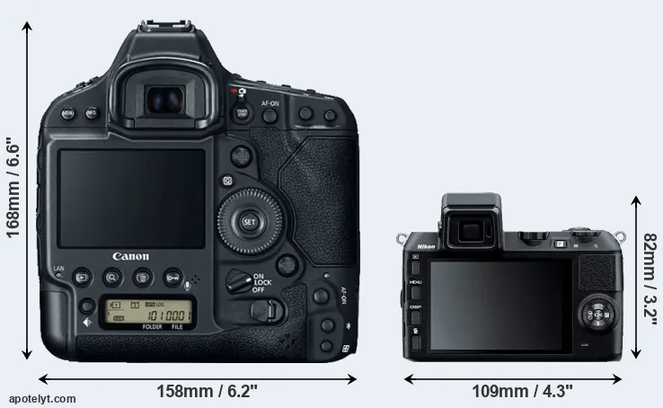 Comparison 1DX Mark II or V2 rear