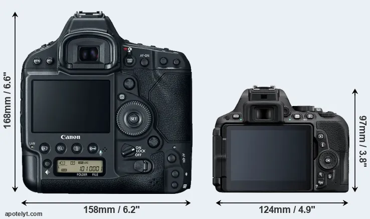 Comparison 1DX Mark II or D5500 rear
