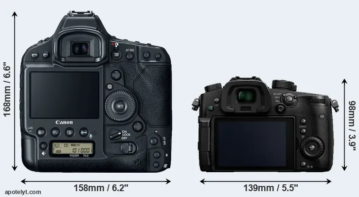 Comparison 1DX Mark II or GH5 rear