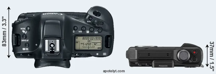 Compare 1DX Mark II versus TS7 top