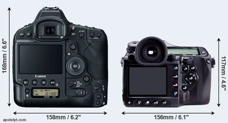 Comparison 1DX Mark II or 645D rear
