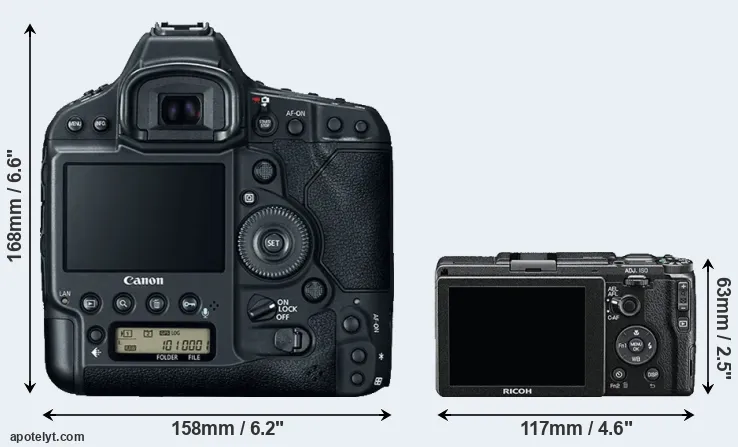 Comparison 1DX Mark II or GR II rear
