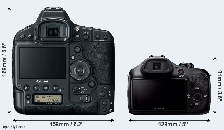 Comparison 1DX Mark II or A3000 rear