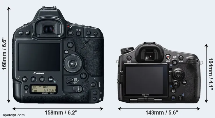 Comparison 1DX Mark II or A77 II rear