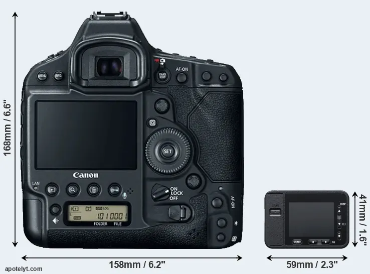 Comparison 1DX Mark II or RX0 rear