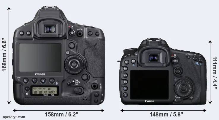 Comparison 1DX Mark III or 7D rear