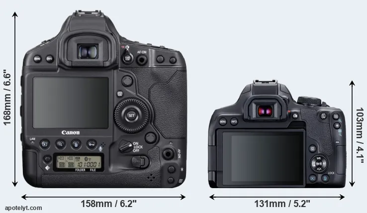 Comparison 1DX Mark III or 850D rear