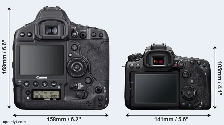 Comparison 1DX Mark III or 90D rear