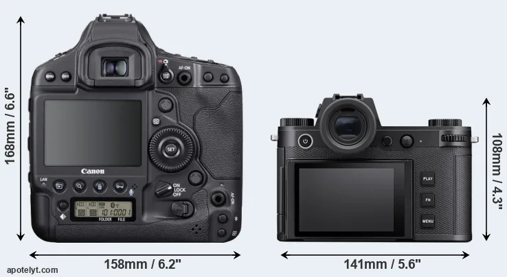 Comparison 1DX Mark III or Leica SL3 rear