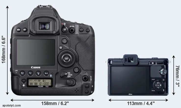 Comparison 1DX Mark III or V1 rear