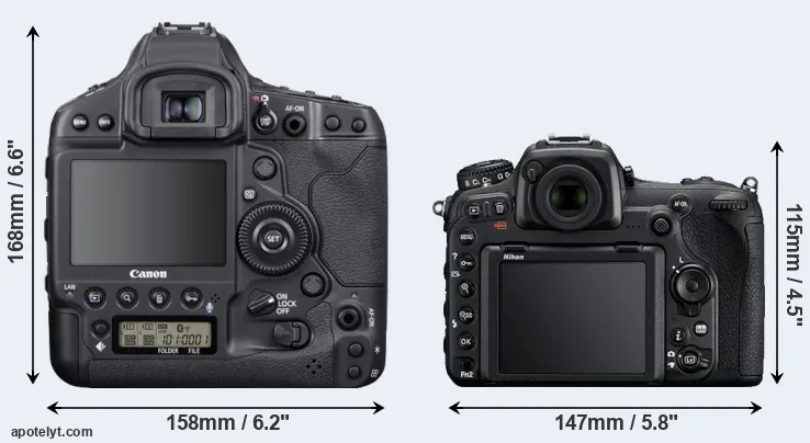 Comparison 1DX Mark III or D500 rear