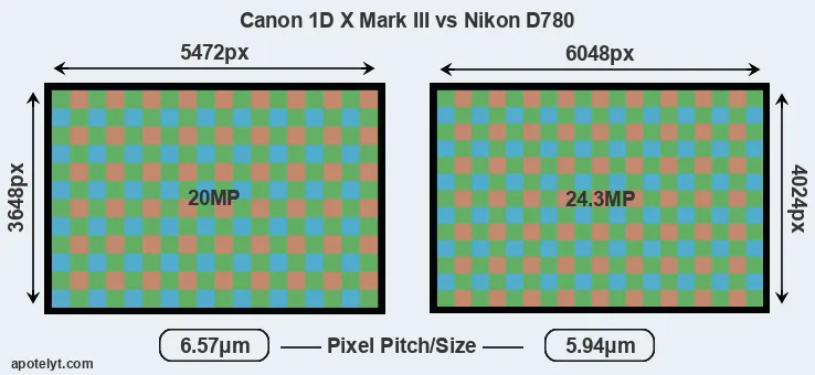 1DX Mark III versus D780 MP