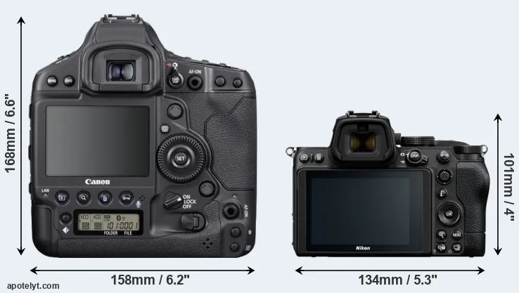 Comparison 1DX Mark III or Z5 rear