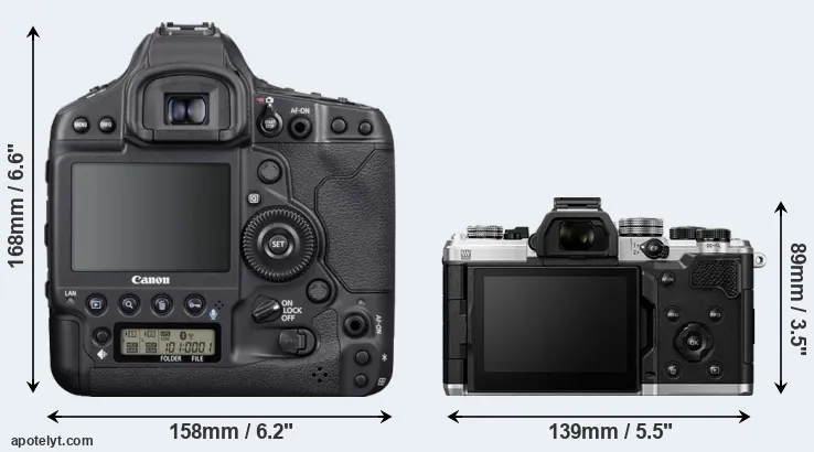 Comparison 1DX Mark III or OM-3 rear