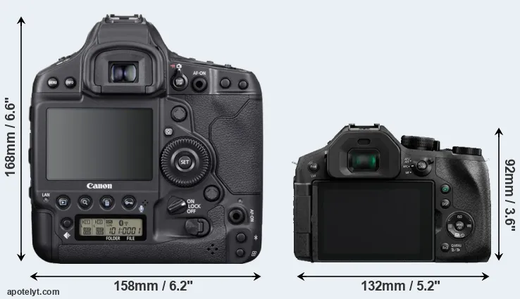 Comparison 1DX Mark III or FZ330 rear