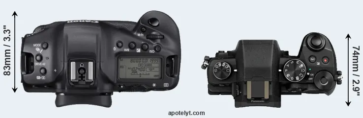 Compare 1DX Mark III versus G80 top