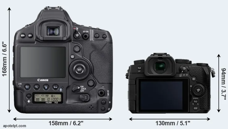 Comparison 1DX Mark III or G95 rear
