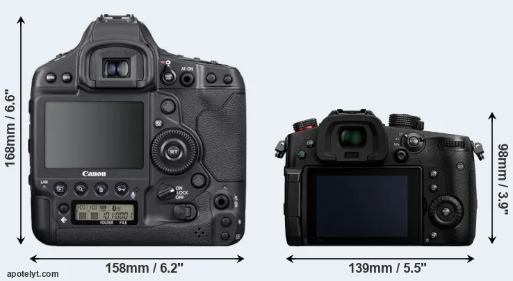 Comparison 1DX Mark III or GH5 II rear