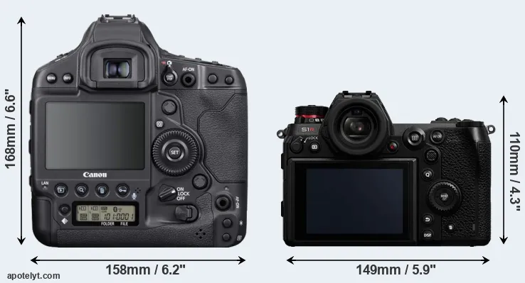 Comparison 1DX Mark III or S1R rear