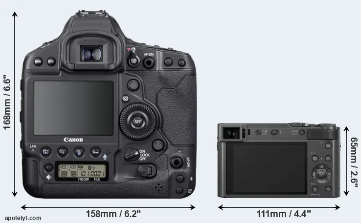 Comparison 1DX Mark III or TZ200 rear