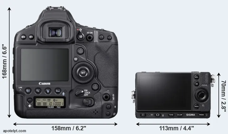 Comparison 1DX Mark III or fp L rear