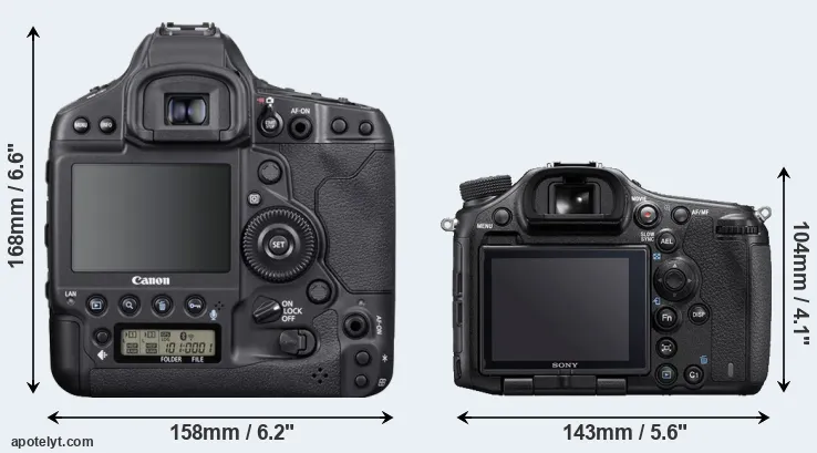 Comparison 1DX Mark III or A99 II rear