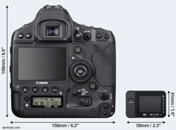 Comparison 1DX Mark III or RX0 II rear