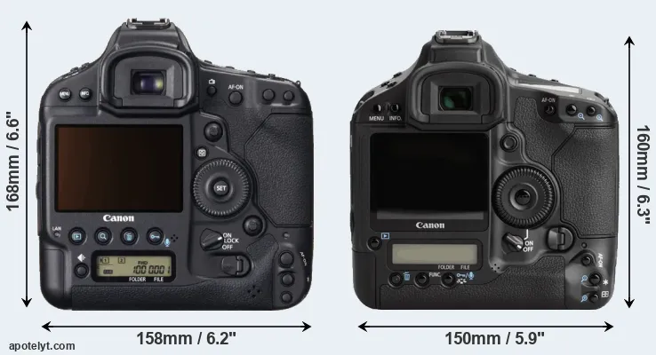 Comparison 1DX or 1Ds Mark III rear