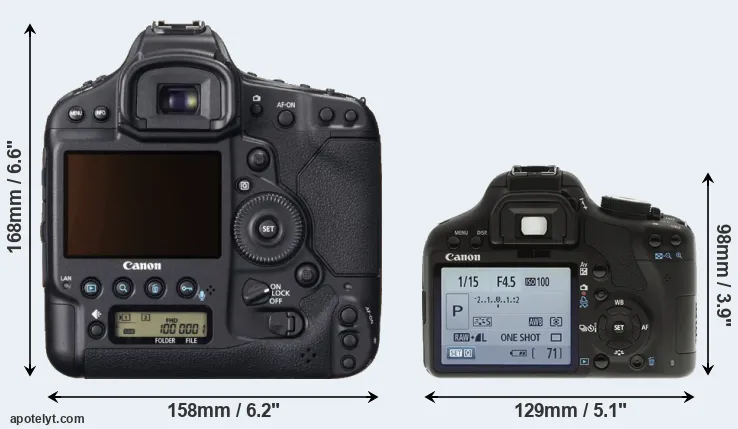 Comparison 1DX or 500D rear