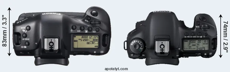 Compare 1DX versus 7D top