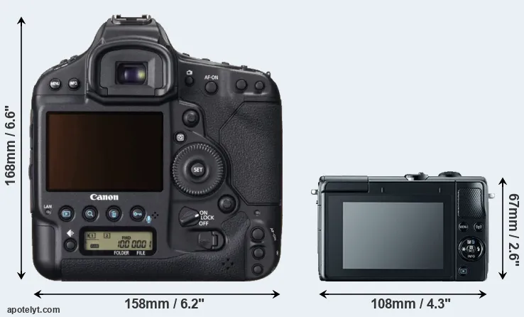 Comparison 1DX or M100 rear