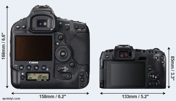 Comparison 1DX or RP rear