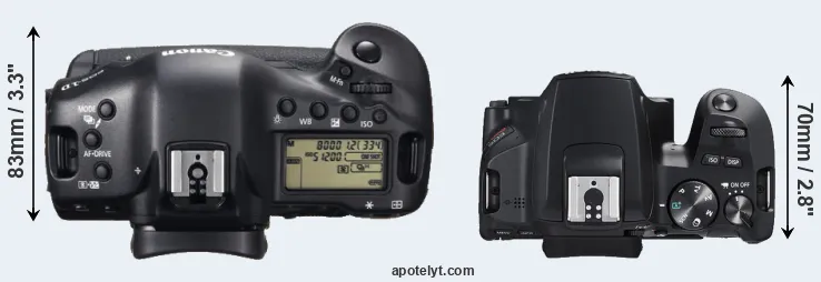 Compare 1DX versus SL3 top