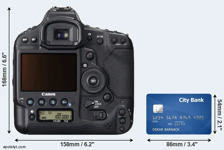 1DX and credit card rear side