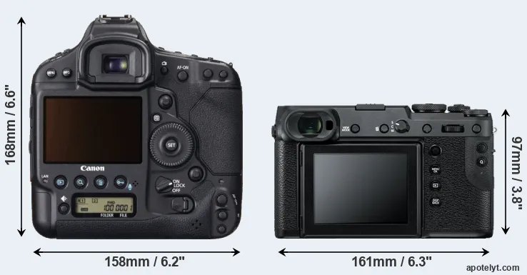 Comparison 1DX or GFX 50R rear