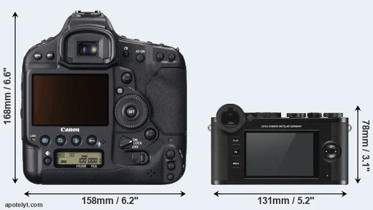 Comparison 1DX or CL rear
