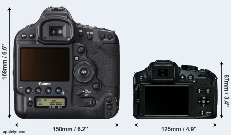 Comparison 1DX or V-LUX 4 rear