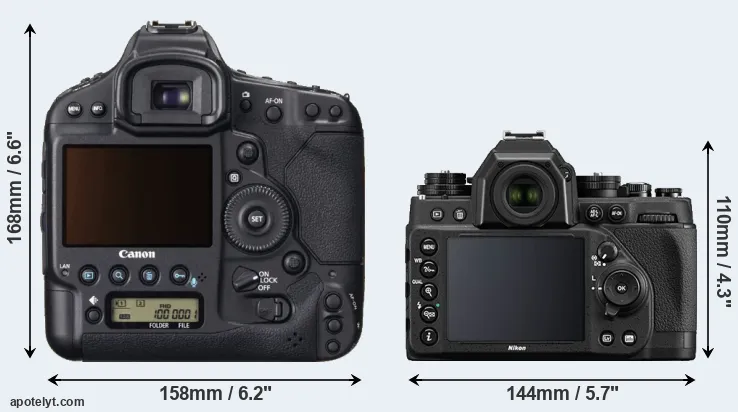Comparison 1DX or Df rear
