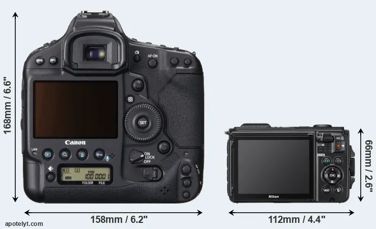 Comparison 1DX or W300 rear