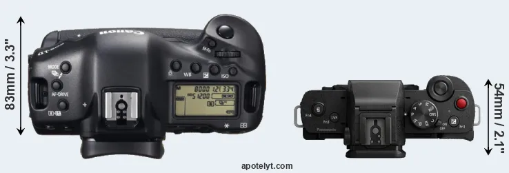 Compare 1DX versus G110 top
