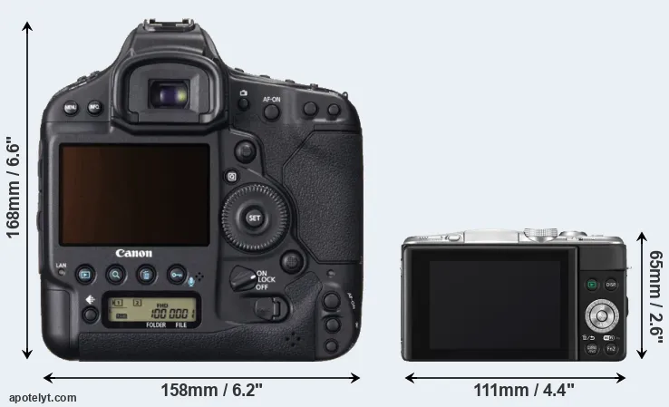 Comparison 1DX or GF6 rear