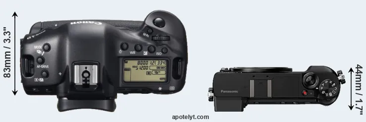Compare 1DX versus GX80 top