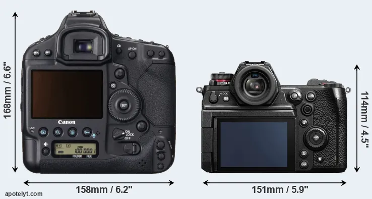 Comparison 1DX or S1H rear