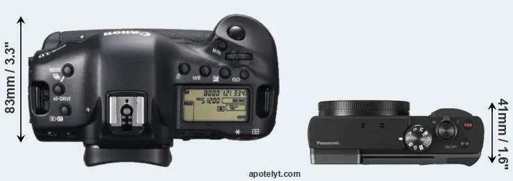 Compare 1DX versus ZS70 top